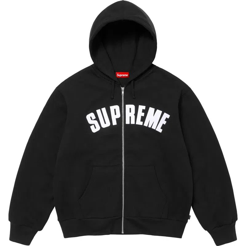 Supreme Arc Thermal Zip Up Hooded Sweatshirt (FW24) Black - Im Your Wardrobe