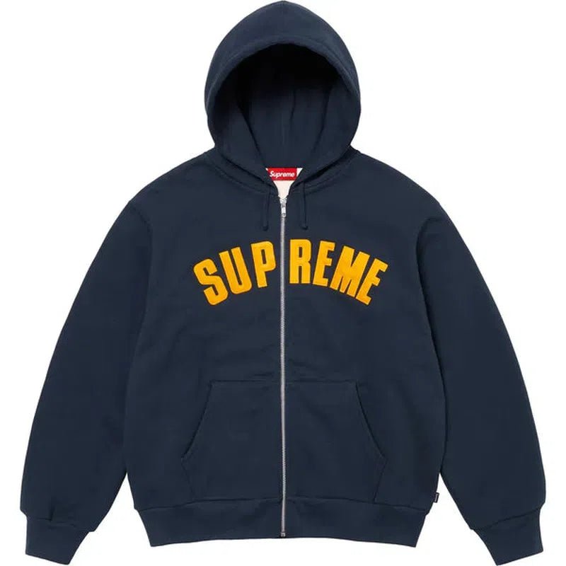 Supreme Arc Thermal Zip Up Hooded Sweatshirt (FW24) Navy - Im Your Wardrobe