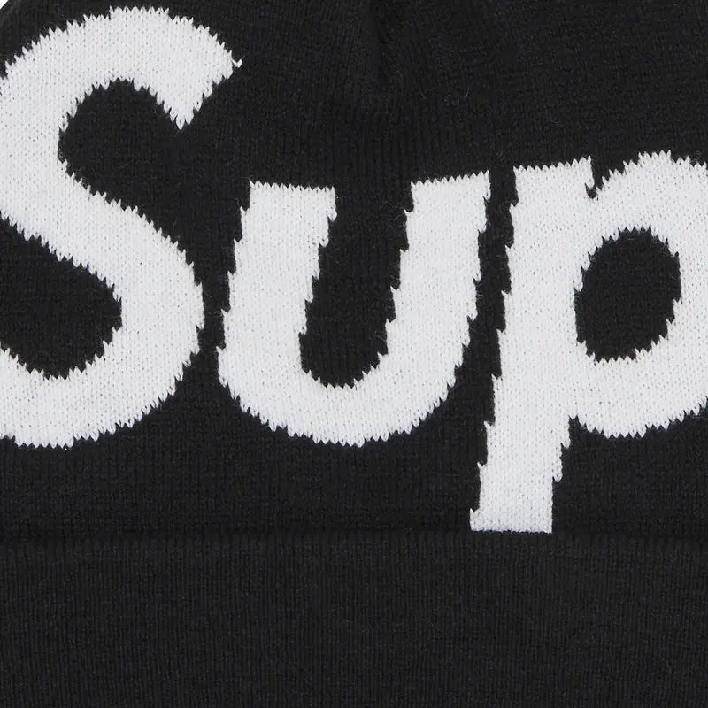 Supreme Big Logo Beanie (FW24) &#39;Black&#39; - Im Your Wardrobe