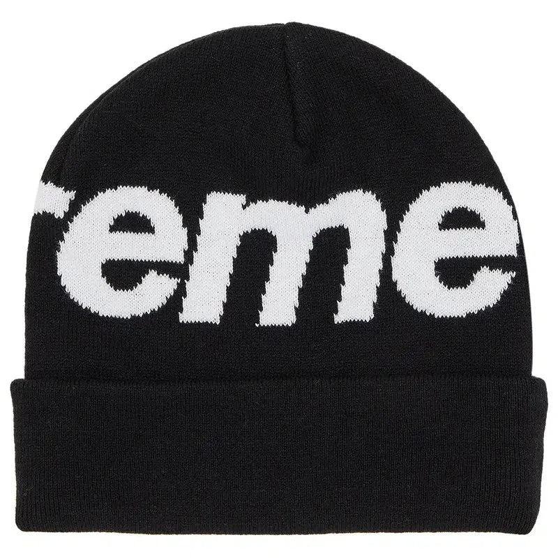 Supreme Big Logo Beanie (FW24) &#39;Black&#39; - Im Your Wardrobe