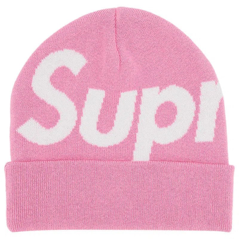 Supreme Big Logo Beanie (FW24) &#39;Pink&#39; - Im Your Wardrobe