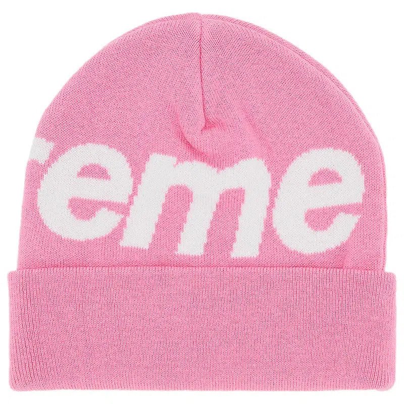 Supreme Big Logo Beanie (FW24) &#39;Pink&#39; - Im Your Wardrobe