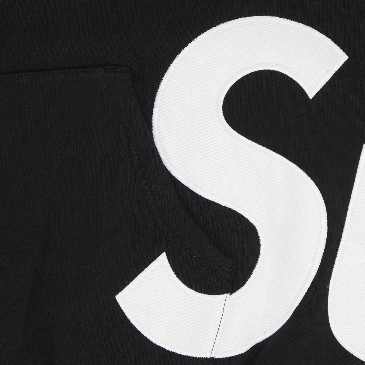Supreme Big Logo Zip Up Hooded Sweatshirt Black - Im Your Wardrobe