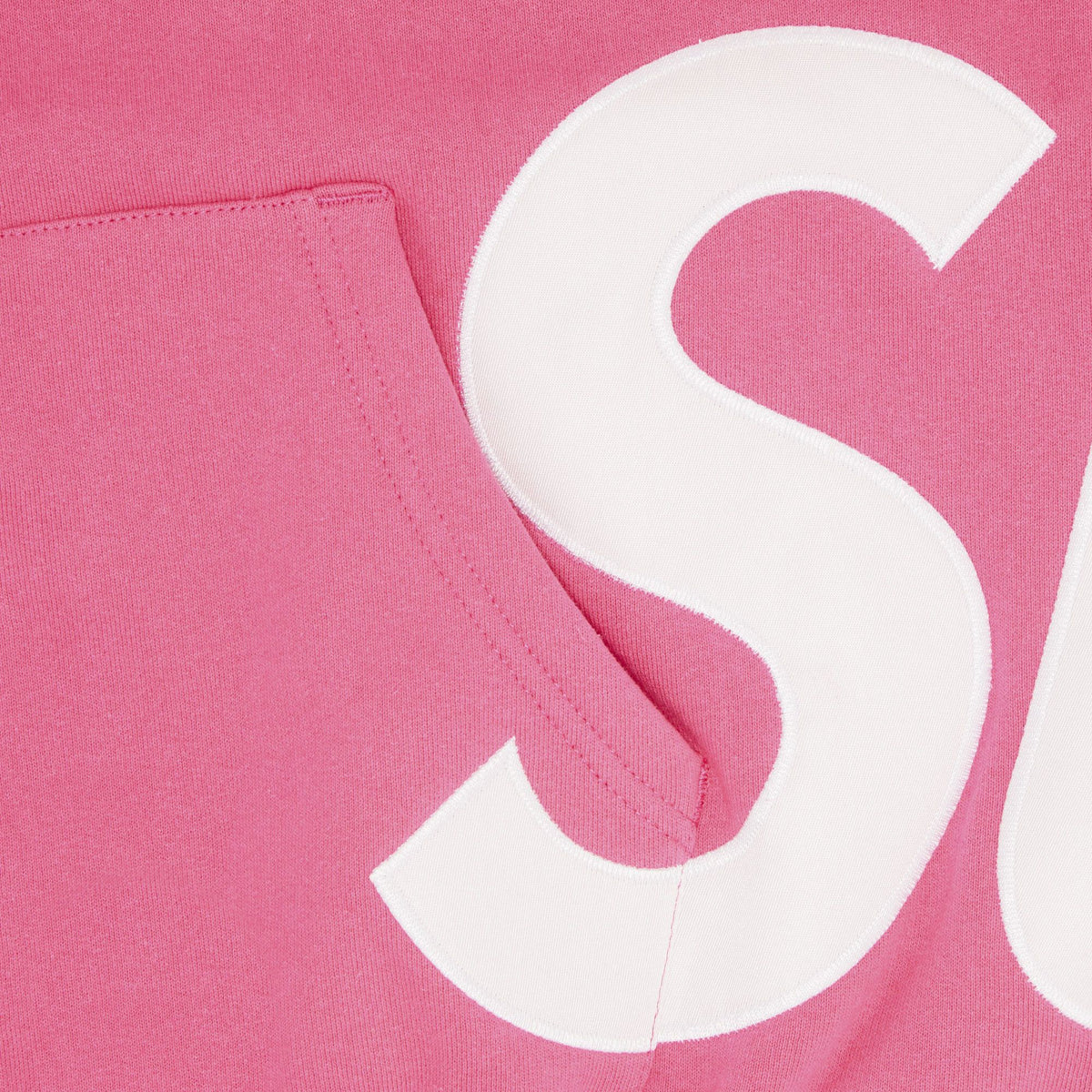 Supreme Big Logo Zip Up Hooded Sweatshirt Magenta - Im Your Wardrobe