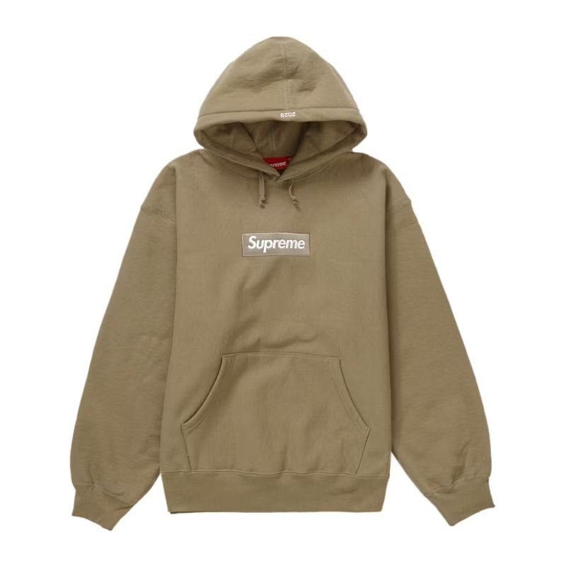 Supreme Box Logo Hooded Sweatshirt (FW23) Dark Sand - Im Your Wardrobe