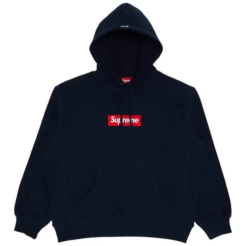 Supreme Box Logo Hooded Sweatshirt (FW24) Navy - Im Your Wardrobe