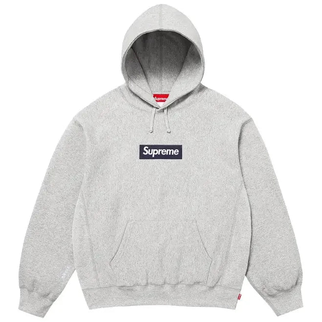Supreme Box Logo Hooded Sweatshirt (FW25) Heather Grey - Im Your Wardrobe