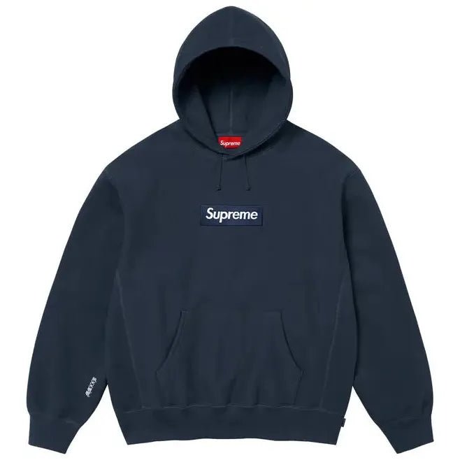 Supreme Box Logo Hooded Sweatshirt (FW25) Navy - Im Your Wardrobe