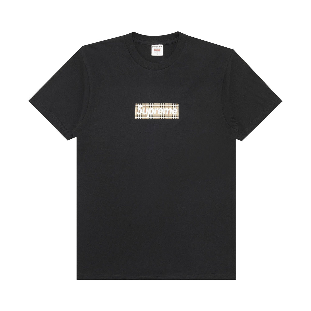 Supreme Burberry Box Logo Tee Black - Im Your Wardrobe