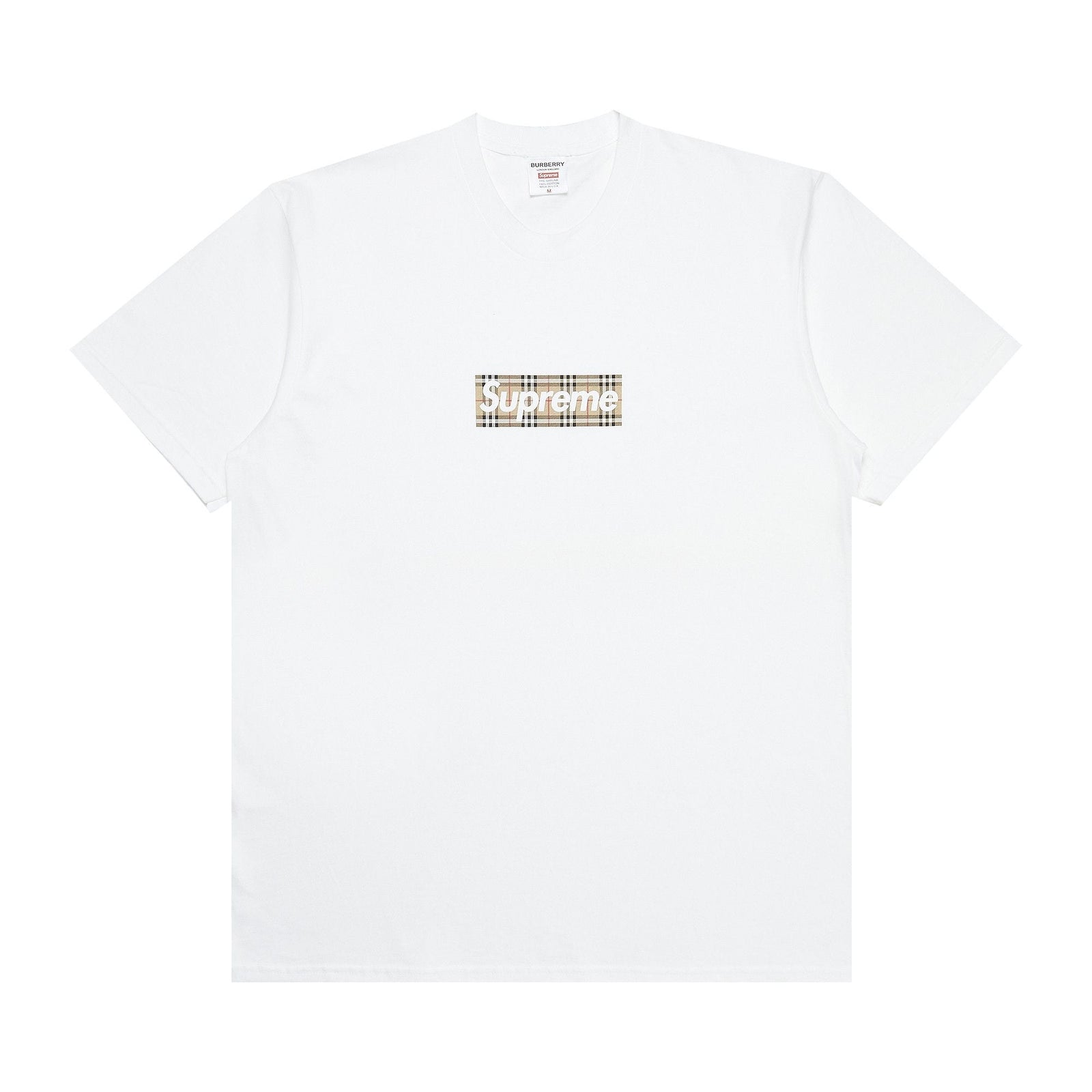 Supreme Burberry Box Logo Tee White - Im Your Wardrobe
