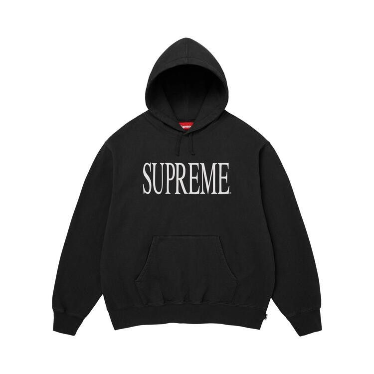 Supreme Capital Hooded Sweatshirt Black - Im Your Wardrobe
