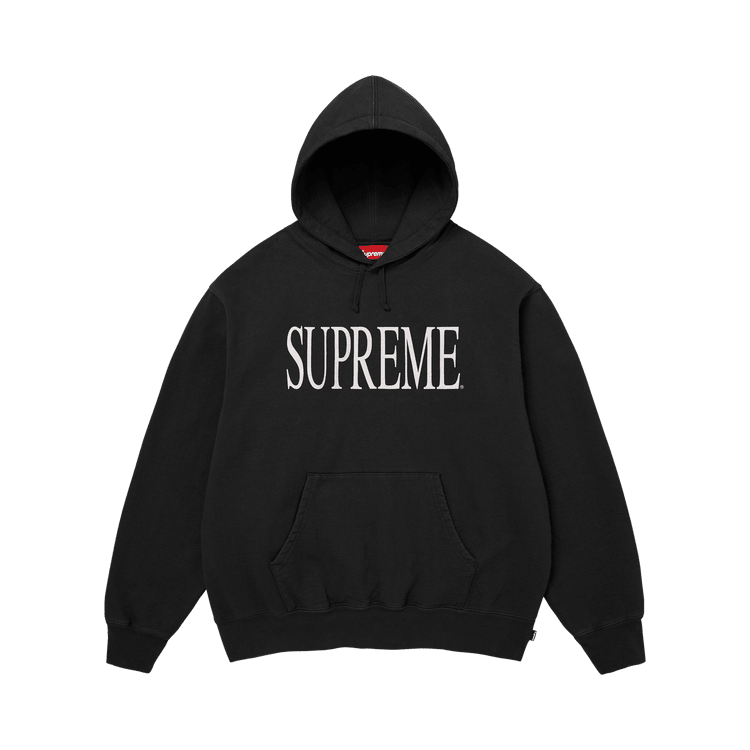 Supreme Capital Hooded Sweatshirt Black - Im Your Wardrobe