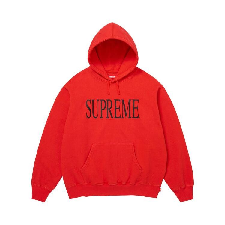 Supreme Capital Hooded Sweatshirt Dark Orange - Im Your Wardrobe