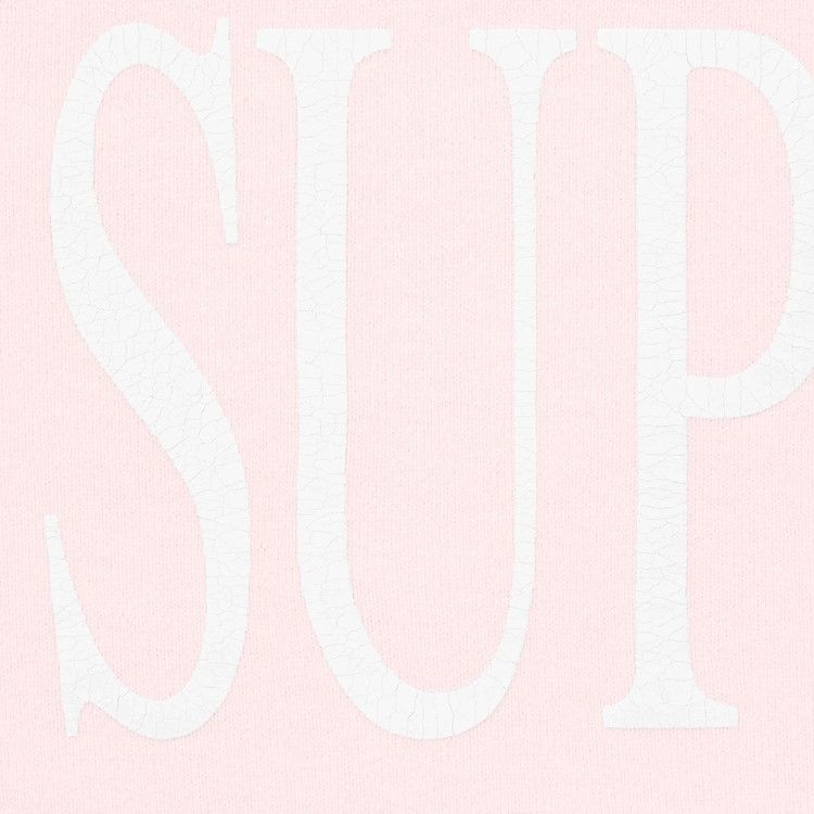 Supreme Capital Hooded Sweatshirt Pale Pink - Im Your Wardrobe