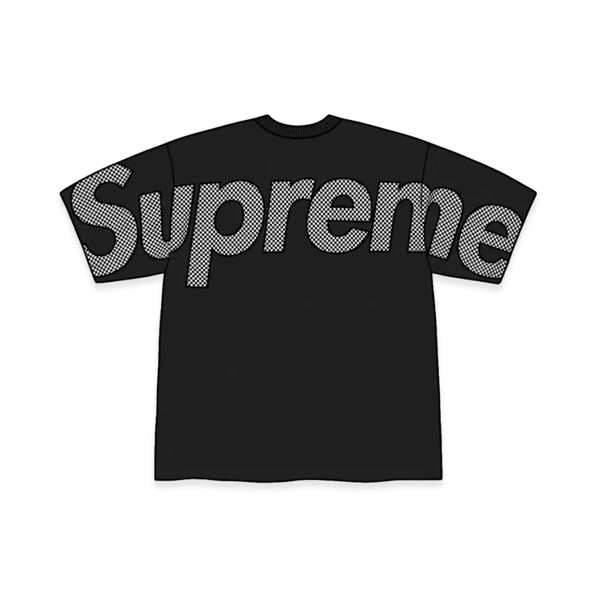 Supreme Checkerboard Intarsia S/S Top Black - Im Your Wardrobe