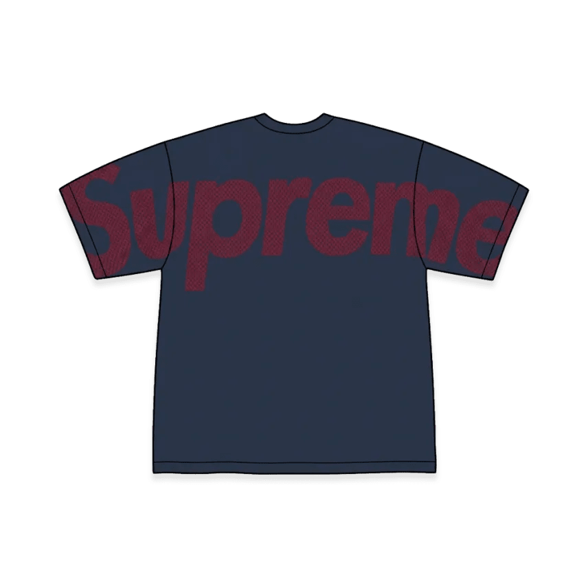 Supreme Checkerboard Intarsia S/S Top Navy - Im Your Wardrobe