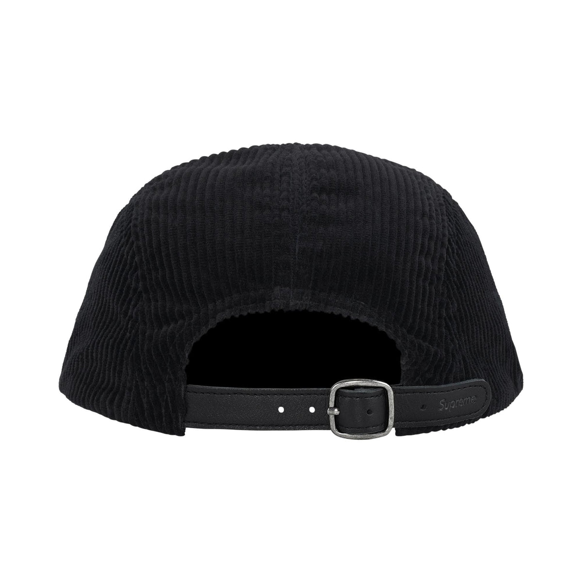 Supreme Corduroy Camp Cap (SS25) Black - Im Your Wardrobe