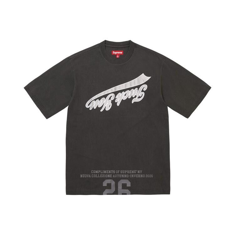 Supreme Cracked Flipped Short-Sleeve Top Black - Im Your Wardrobe