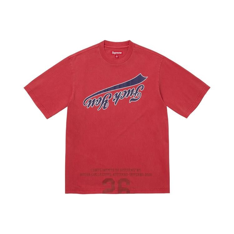 Supreme Cracked Flipped Short-Sleeve Top Red - Im Your Wardrobe