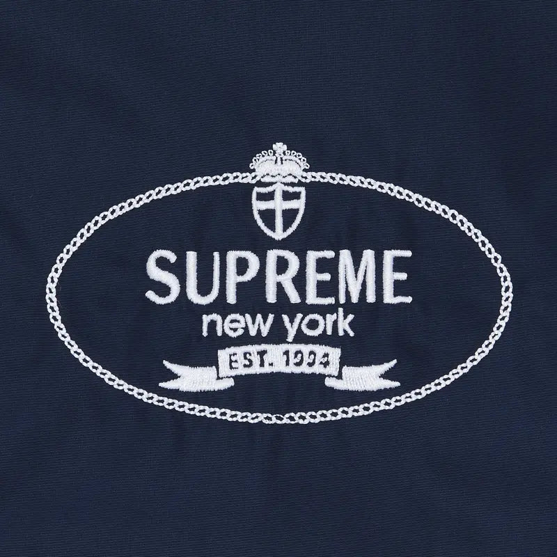 Supreme Crest Coaches Jacket &#39;Navy&#39; (FW24) - Im Your Wardrobe