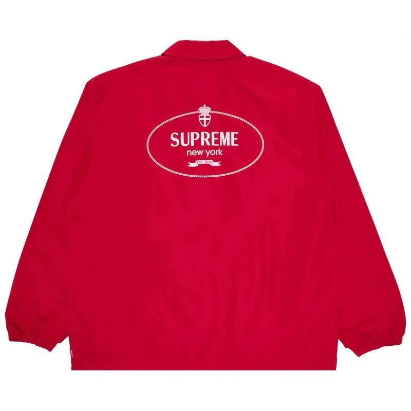 Supreme Crest Coaches Jacket 'Red' (FW24) - Im Your Wardrobe