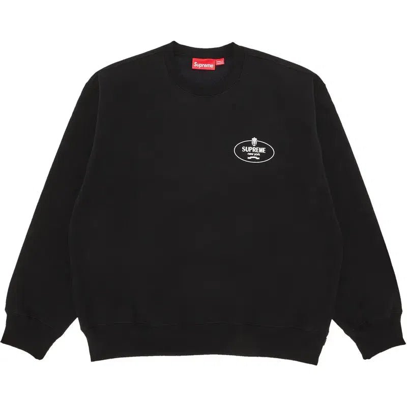 Supreme Crest Crewneck (FW24) Black - Im Your Wardrobe