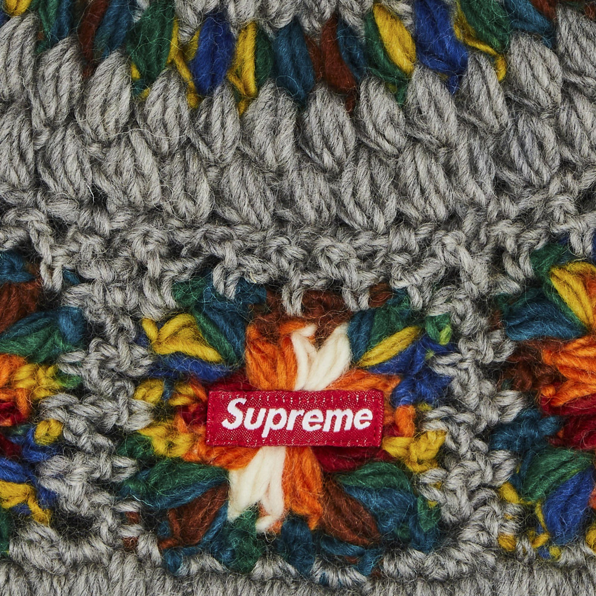 Supreme Crochet Beanie (SS25) Heather Grey - Im Your Wardrobe