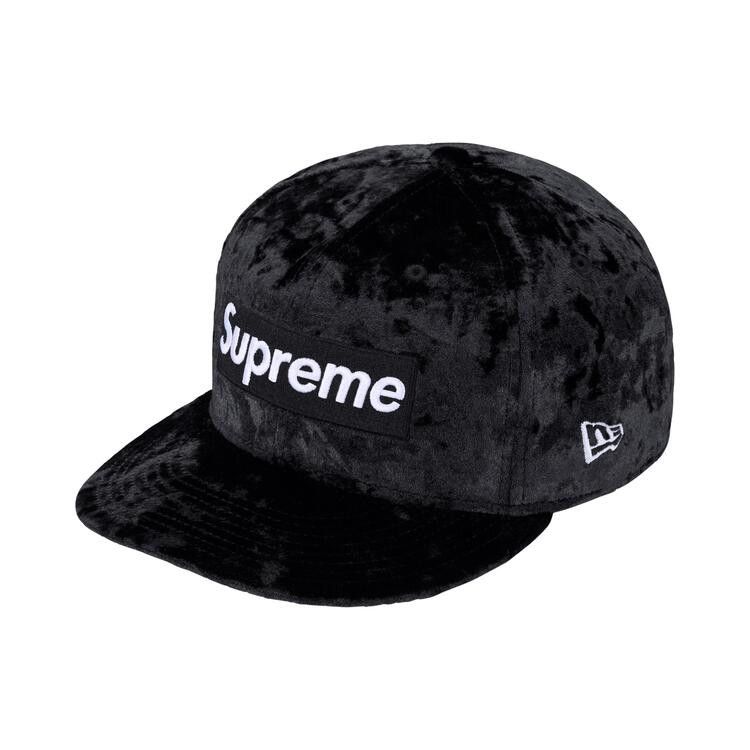 Supreme Crushed Velvet Box Logo New Era (FW26) Black - Im Your Wardrobe