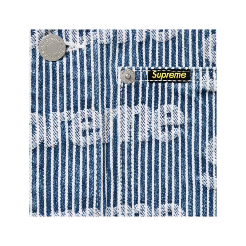 Supreme Denim Chore Trucker Jacket Stripe (SS24) - Im Your Wardrobe