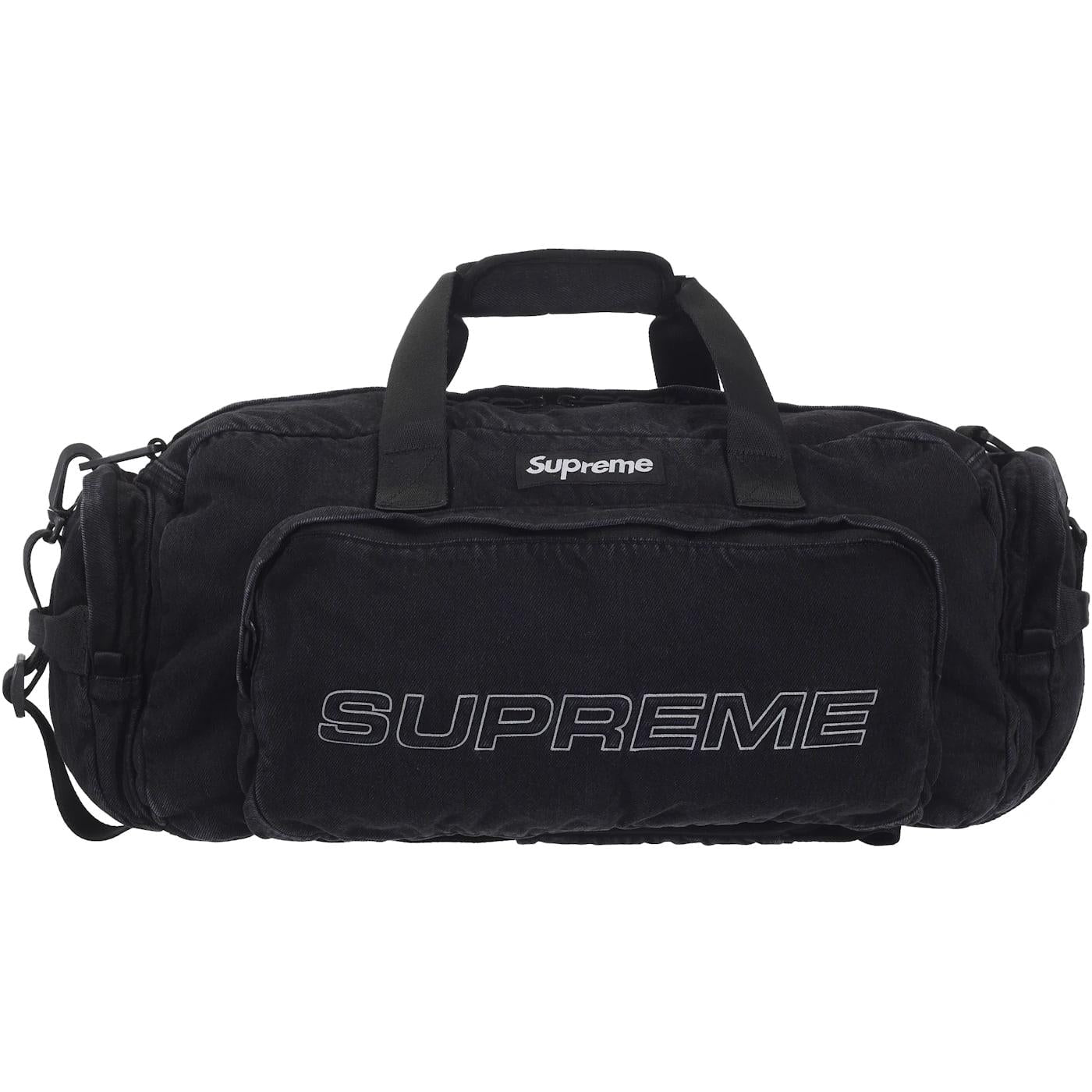 Supreme Denim Duffle Bag Black
