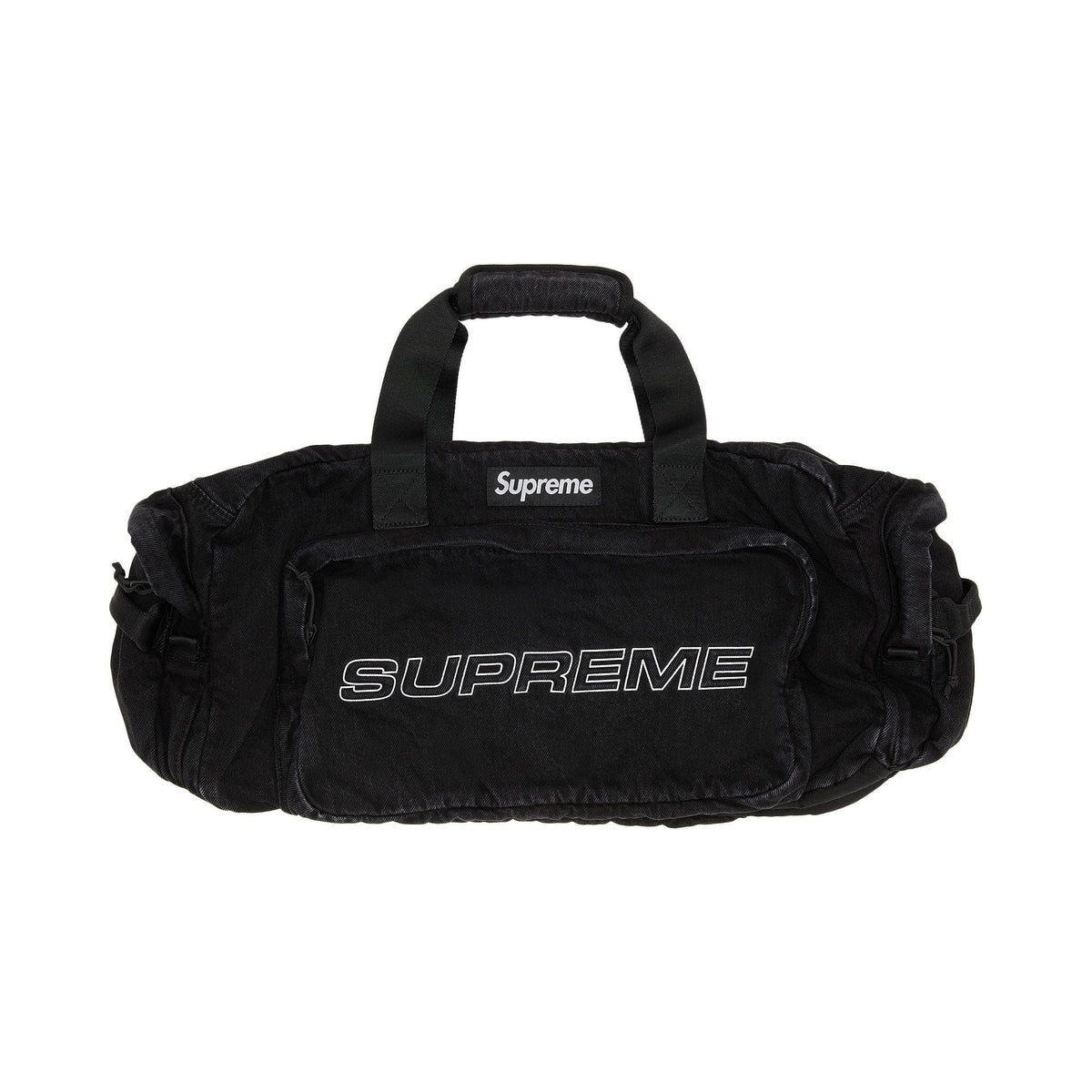 Supreme Denim Duffle Bag Black - Im Your Wardrobe