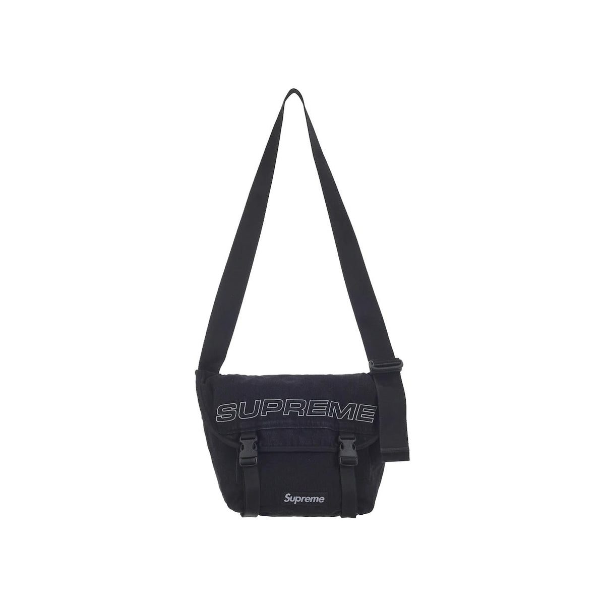 Supreme Denim Messenger Bag Black - Im Your Wardrobe