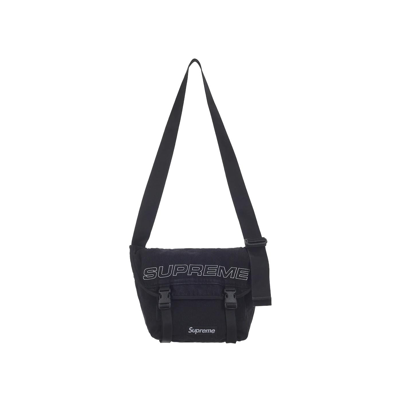 Supreme Denim Messenger Bag Black