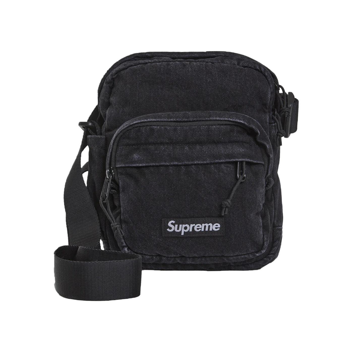 Supreme Denim Shoulder Bag Black