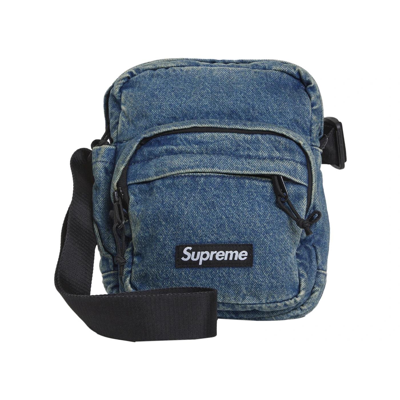 Supreme Denim Shoulder Bag Washed Indigo