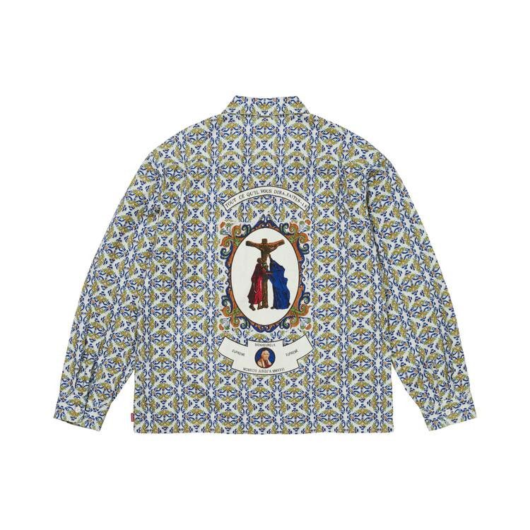Supreme Devotion Flannel Zip Up Shirt White - Im Your Wardrobe