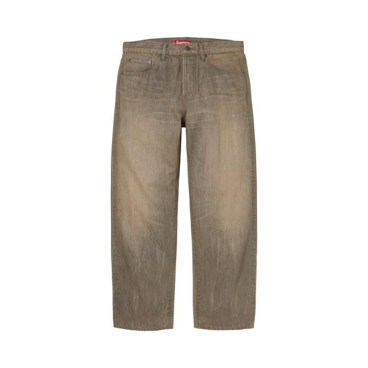 Supreme Distressed Loose Fit Selvedge Jean Washed Grey - Im Your Wardrobe