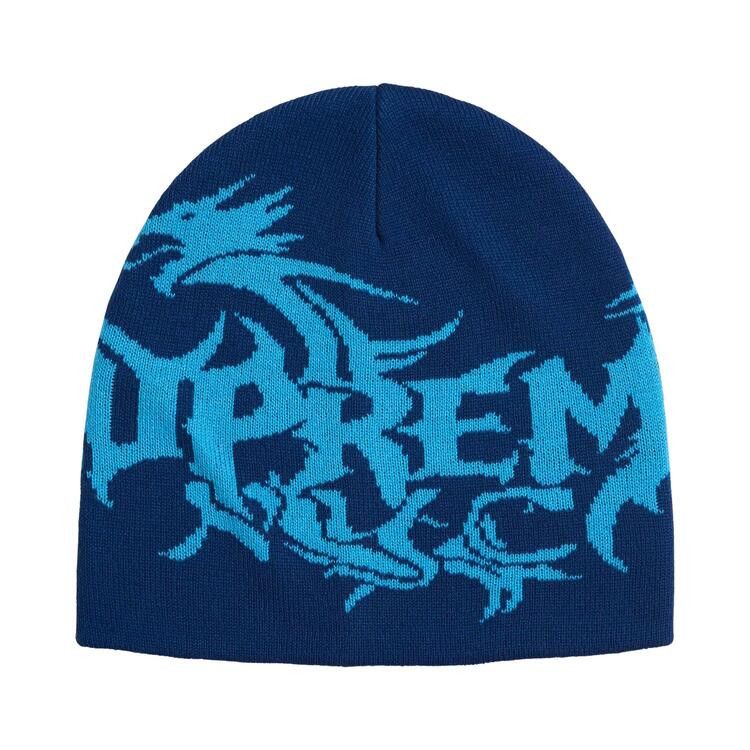 Supreme Dragon Beanie (FW26) Navy - Im Your Wardrobe