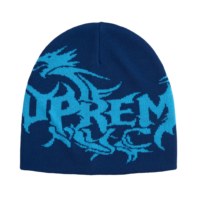 Supreme Dragon Beanie (FW26) Navy - Im Your Wardrobe