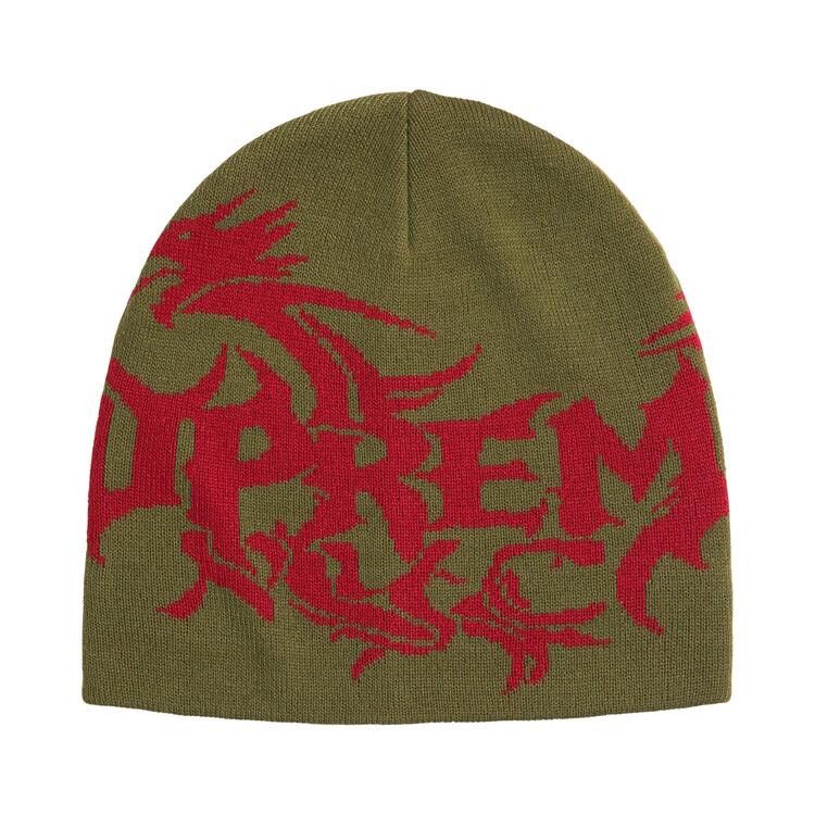 Supreme Dragon Beanie (FW26) Olive - Im Your Wardrobe