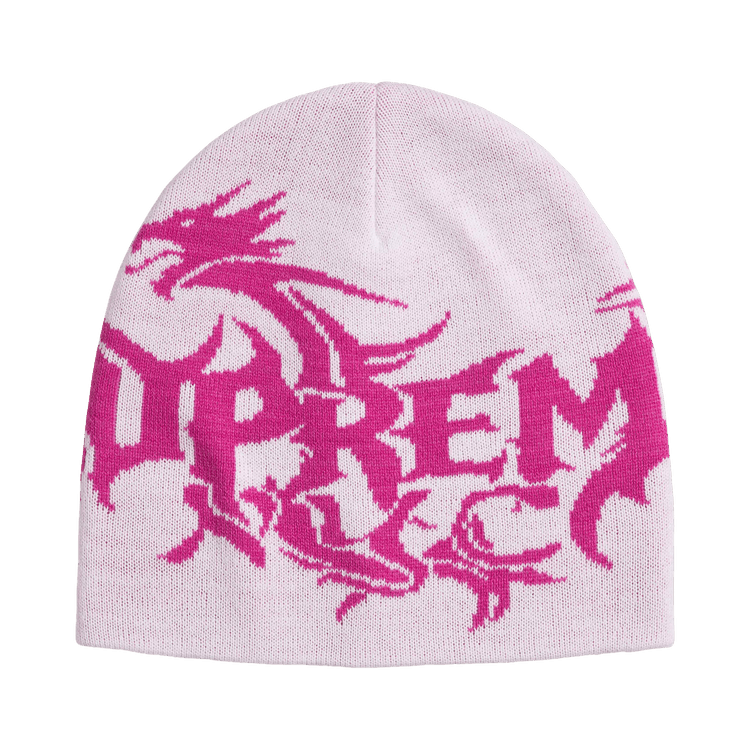 Supreme Dragon Beanie (FW26) White - Im Your Wardrobe