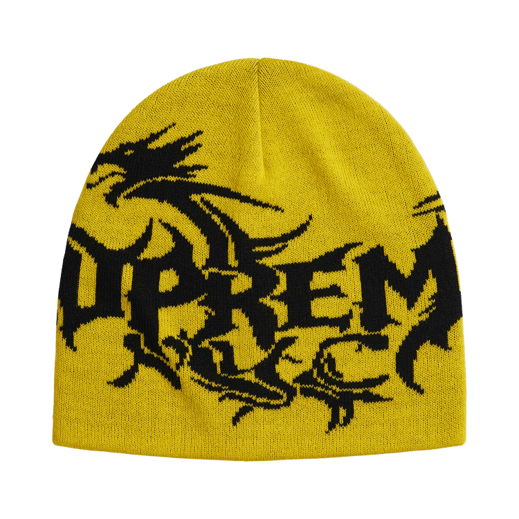 Supreme Dragon Beanie (FW26) Yellow - Im Your Wardrobe