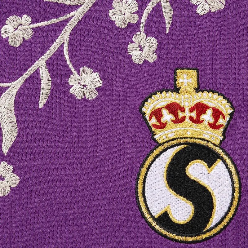 Supreme Floral Soccer Jersey &#39;Purple&#39; - Im Your Wardrobe