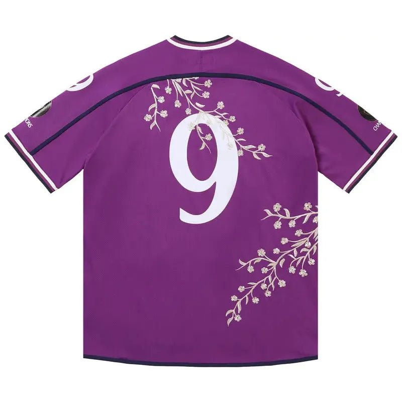 Supreme Floral Soccer Jersey 'Purple' - Im Your Wardrobe