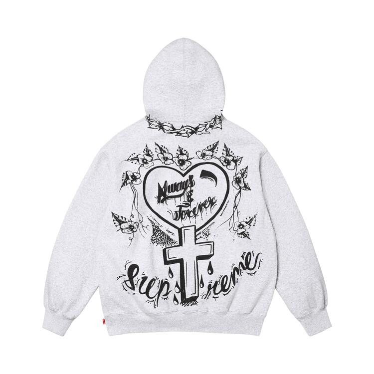 Supreme Forever Hooded Sweatshirt Ash Grey - Im Your Wardrobe