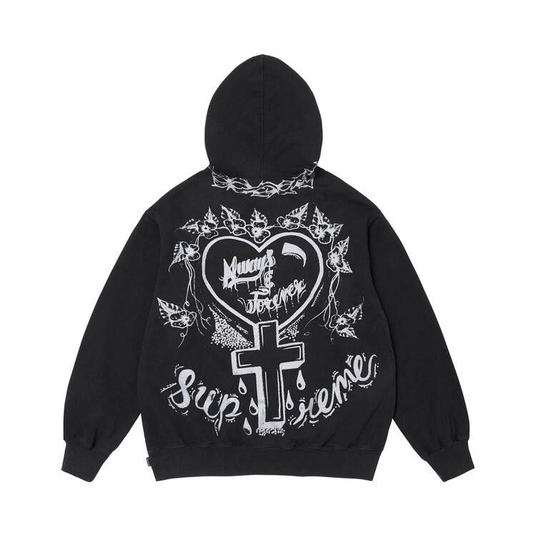 Supreme Forever Hooded Sweatshirt Black - Im Your Wardrobe