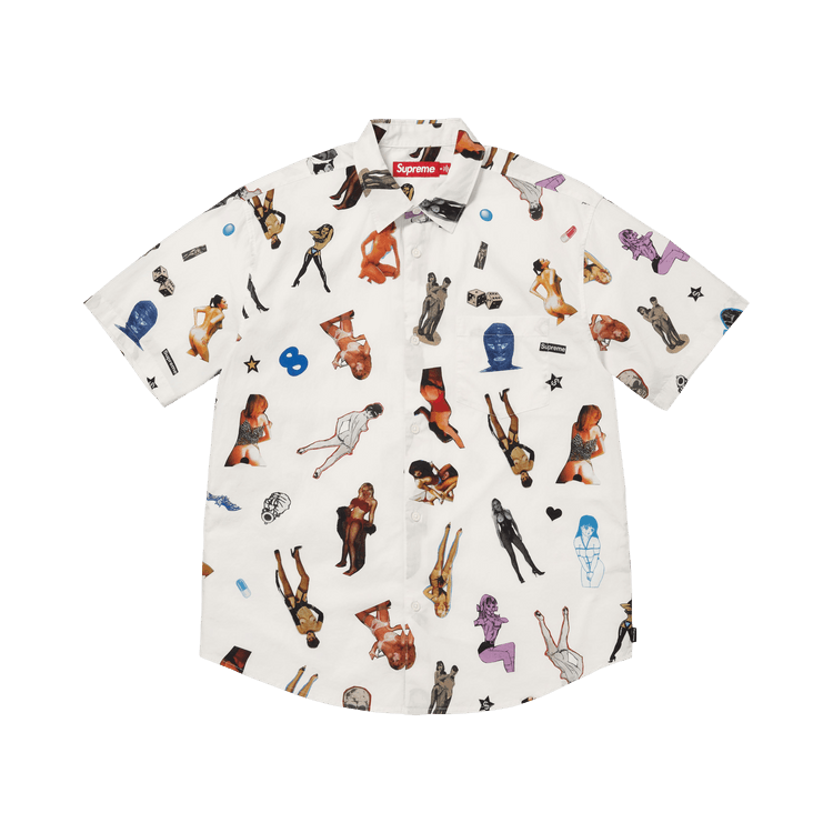 Supreme Girls Collage Short-Sleeve Shirt White - Im Your Wardrobe