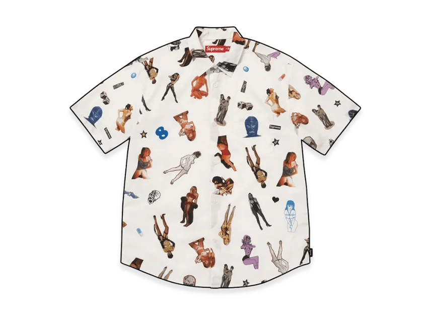 Supreme Girls Collage S/S Shirt White - Im Your Wardrobe