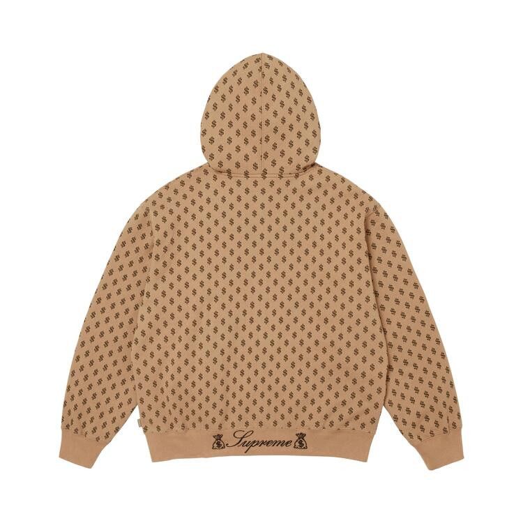 Supreme God Over Zip Up Hooded Sweatshirt Money - Im Your Wardrobe