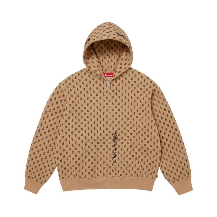 Supreme God Over Zip Up Hooded Sweatshirt Money - Im Your Wardrobe